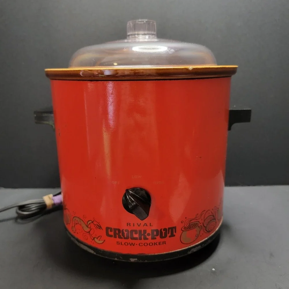 Vtg 1970s Rival Crock Pot 4qt Slow Cooker Tested Works